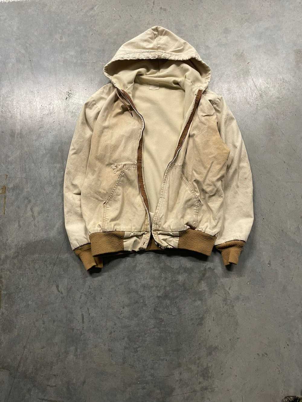 Vintage Vintage Sun Faded Insulated Hooded Jacket - image 1