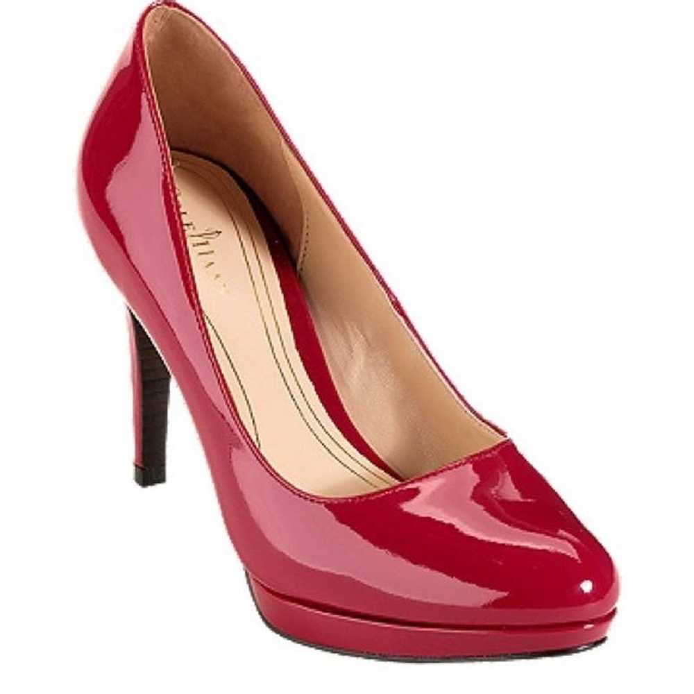 COLE HAAN Chelsea Patent Leather Platform Red Pum… - image 2