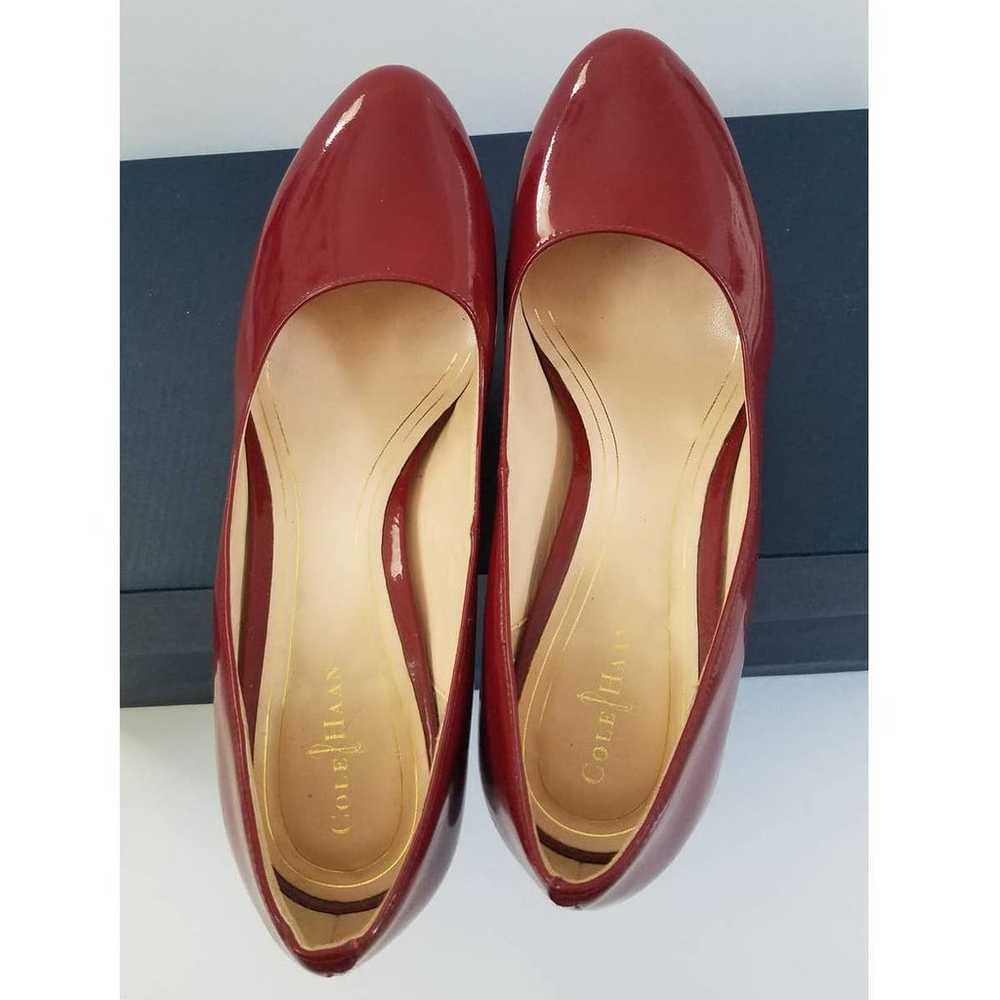 COLE HAAN Chelsea Patent Leather Platform Red Pum… - image 5