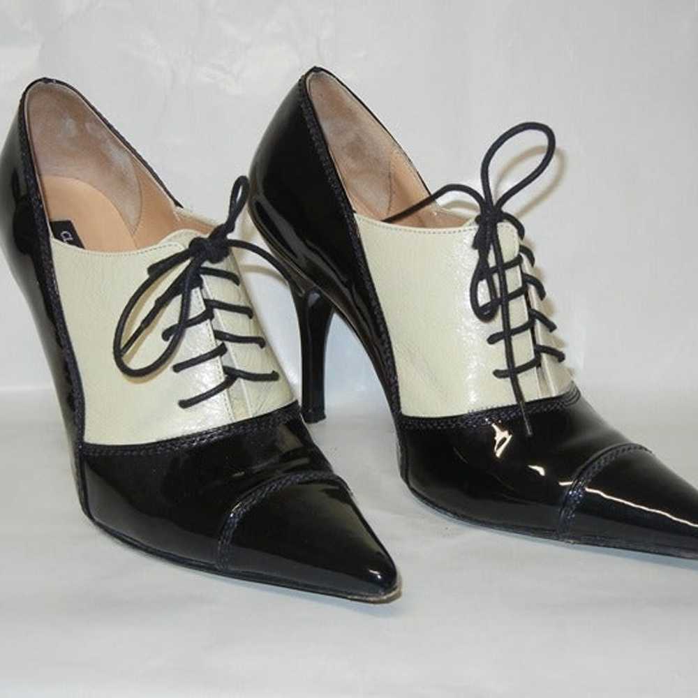 Claudia Ciuti Black and White Heels - Size 6 - image 4