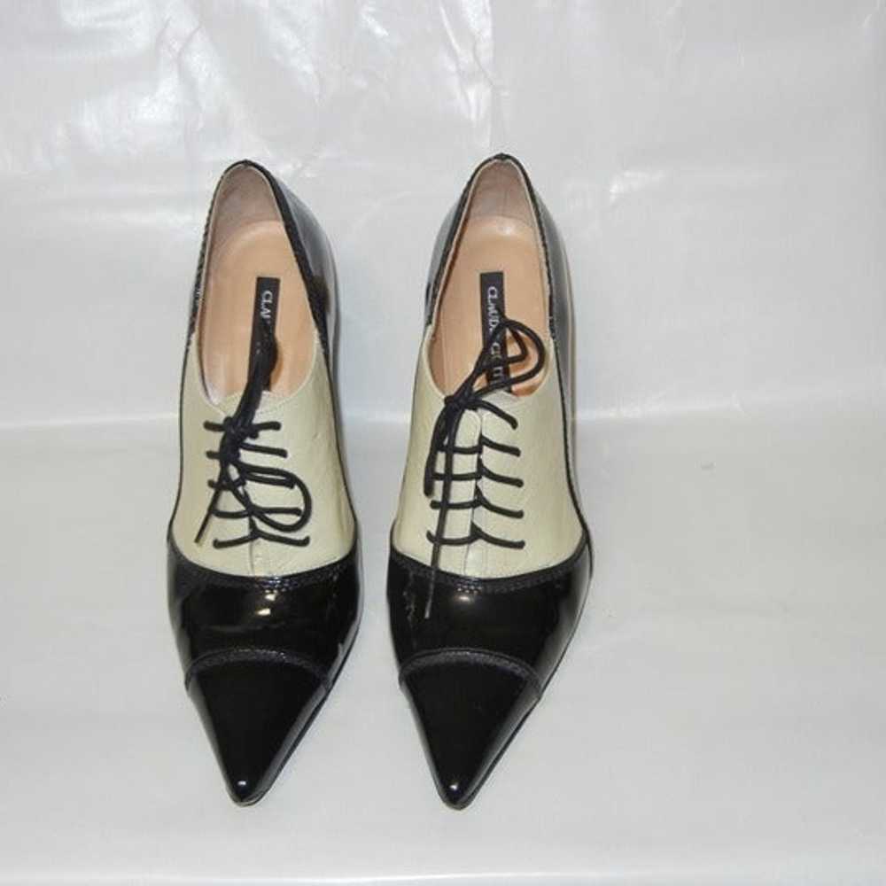 Claudia Ciuti Black and White Heels - Size 6 - image 9