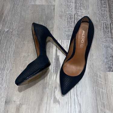 ALDO Black Suede Pointed Toe Pumps