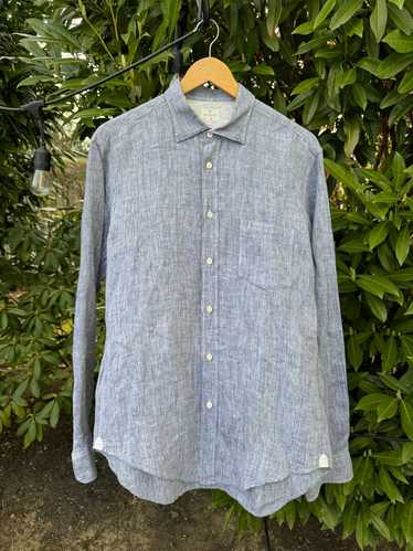 Hartford Linen Chambray Paul Shirt