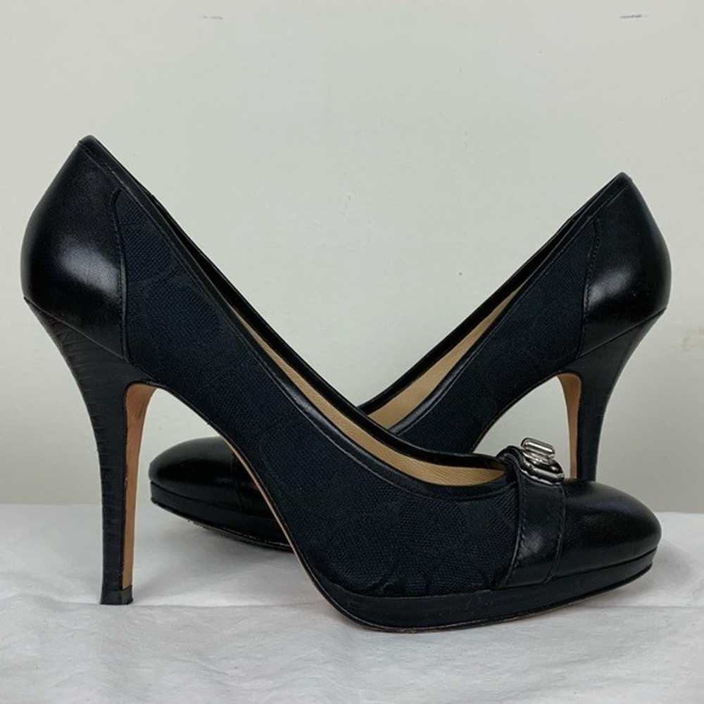 Coach Camille Signature Black Pump - Gem