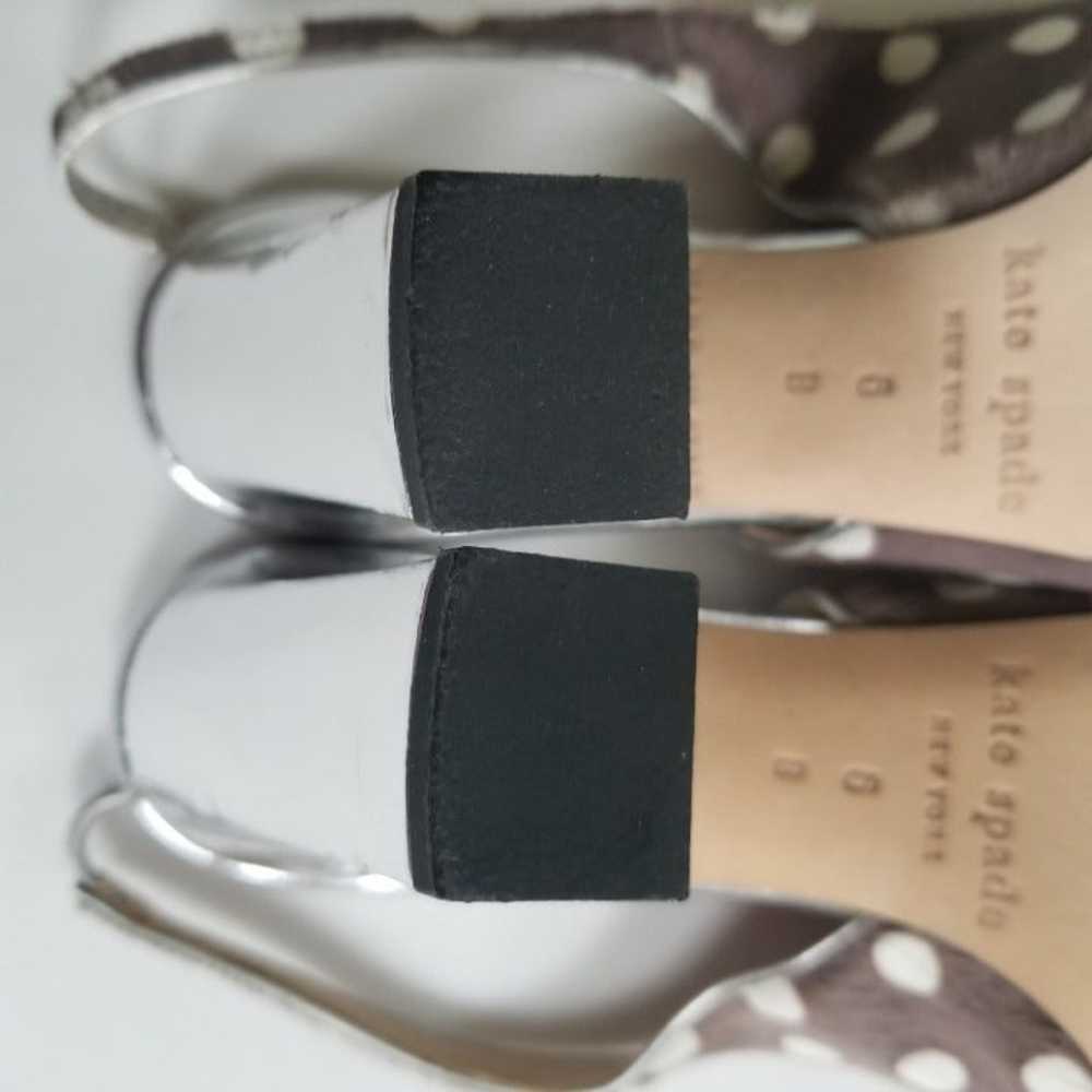 Kate Spade Polka Dot Calf Hair Slingback - image 12