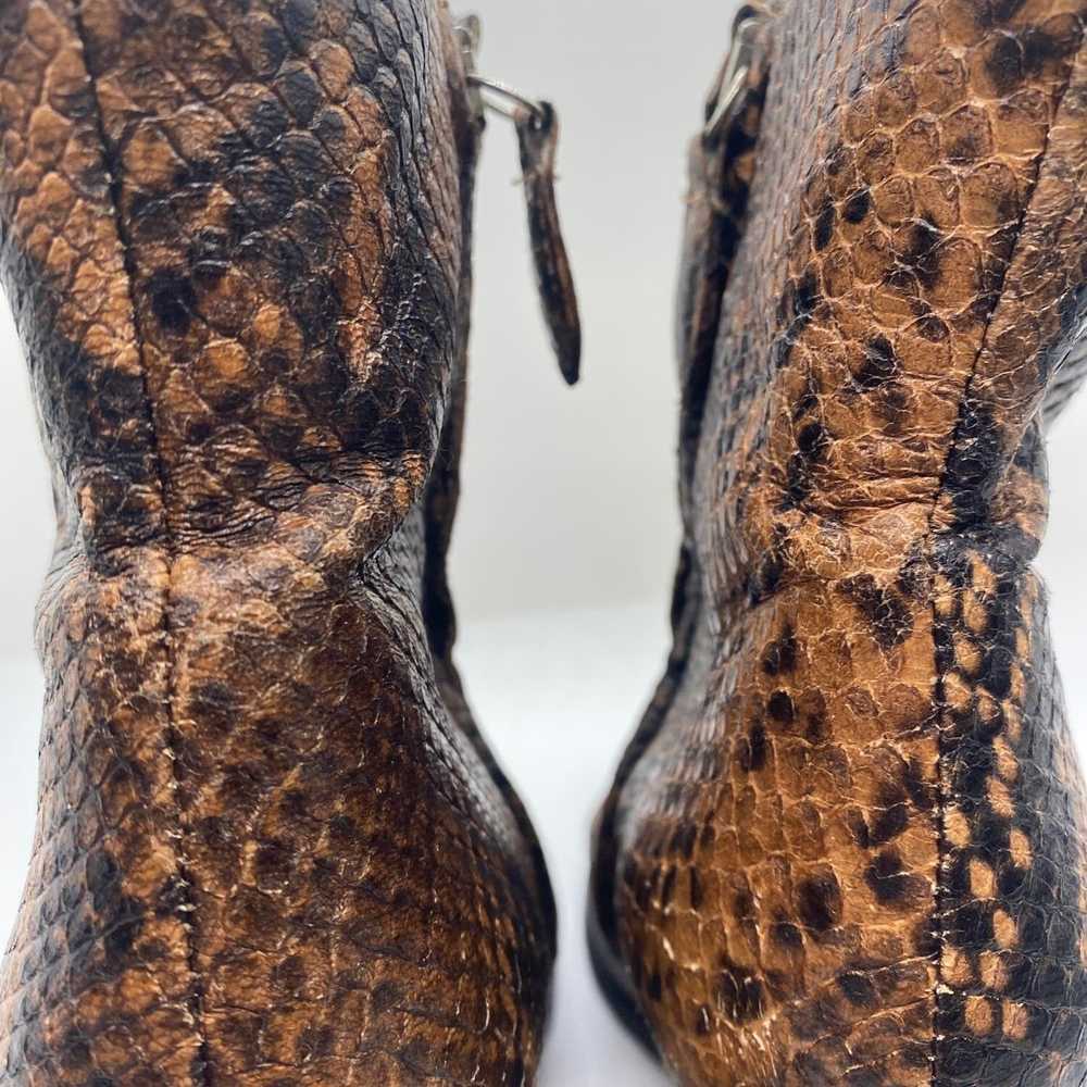 Massimo Dutti Massimo Dutti leather snake print b… - image 7