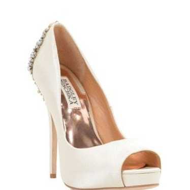 Ivory Badgley Mischka Kiara Peep-toe Pumps - image 1