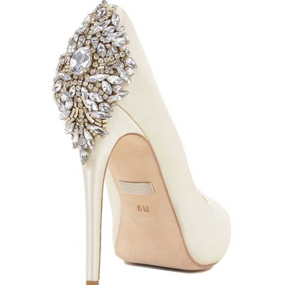 Ivory Badgley Mischka Kiara Peep-toe Pumps - image 3