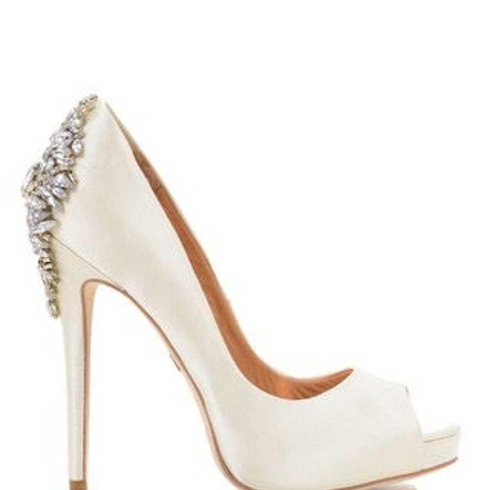 Ivory Badgley Mischka Kiara Peep-toe Pumps - image 4