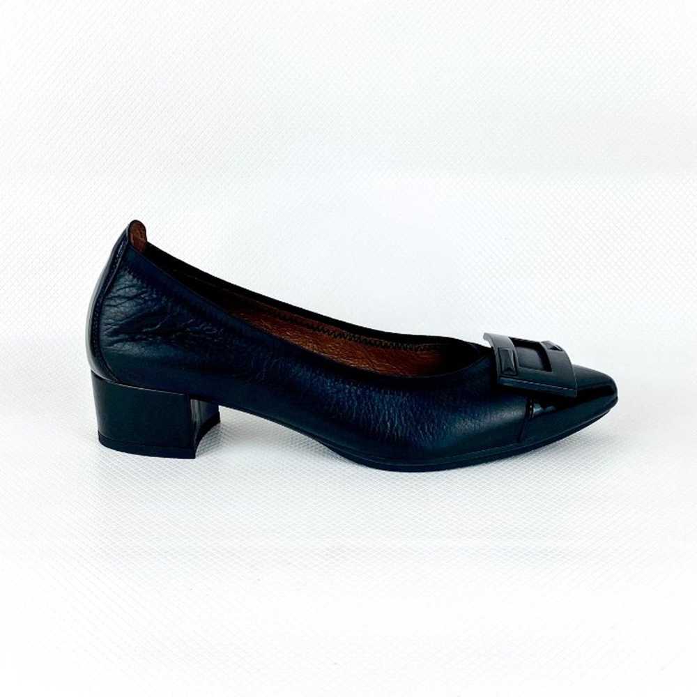 Hispanitas Black Leather Omega Pump Size 6 - image 3