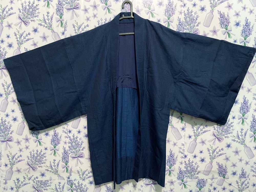 Blue × Japanese Brand DARK BLUE SANJURO KIMONO JA… - image 1