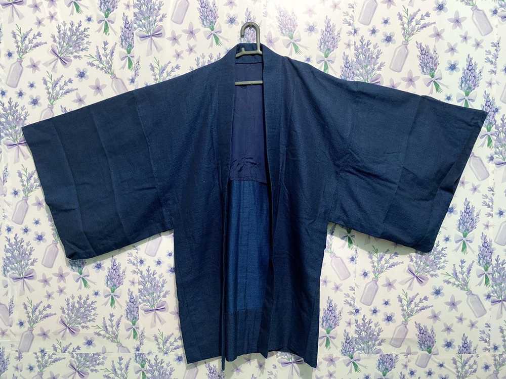 Blue × Japanese Brand DARK BLUE SANJURO KIMONO JA… - image 2