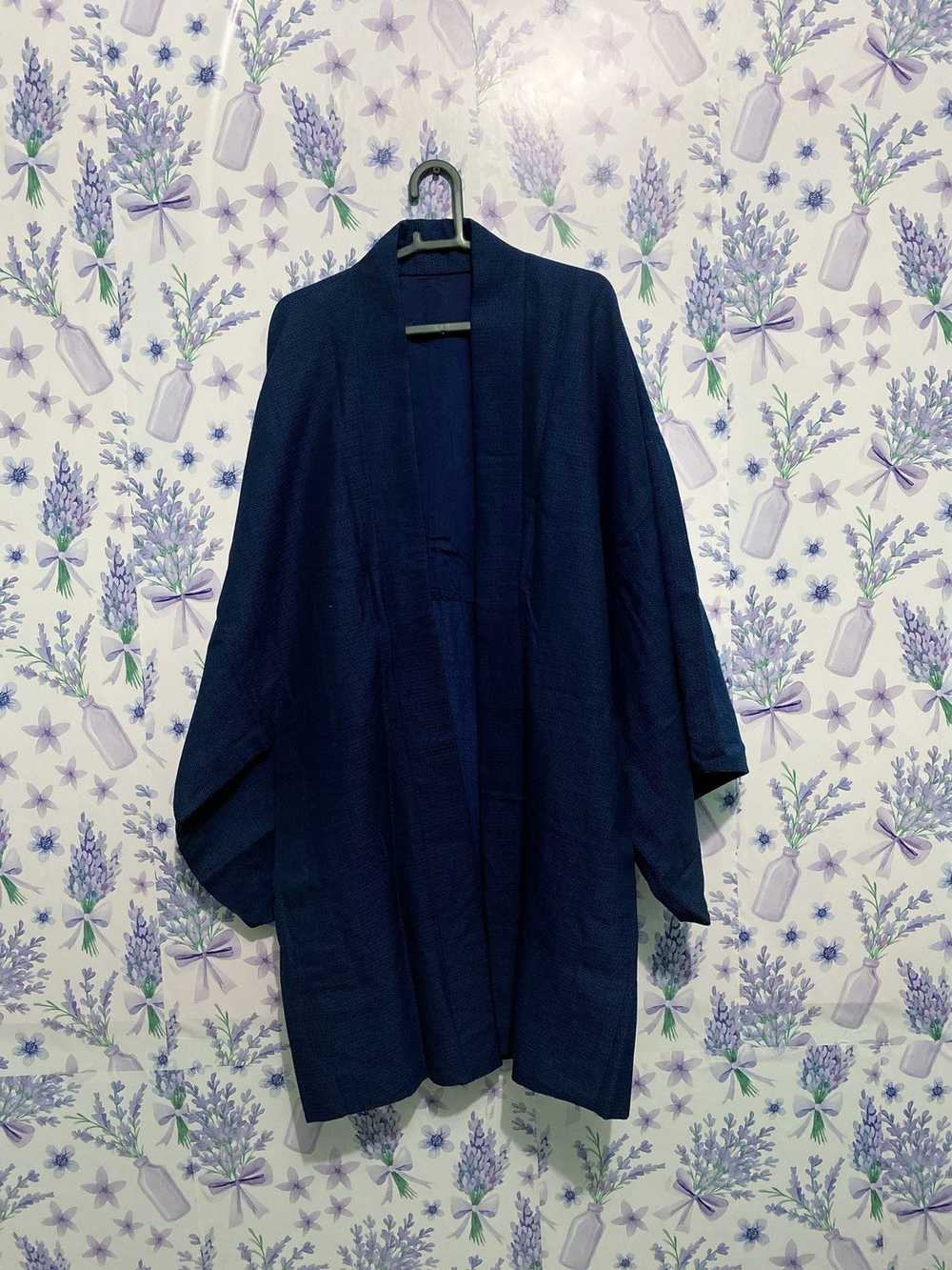 Blue × Japanese Brand DARK BLUE SANJURO KIMONO JA… - image 3