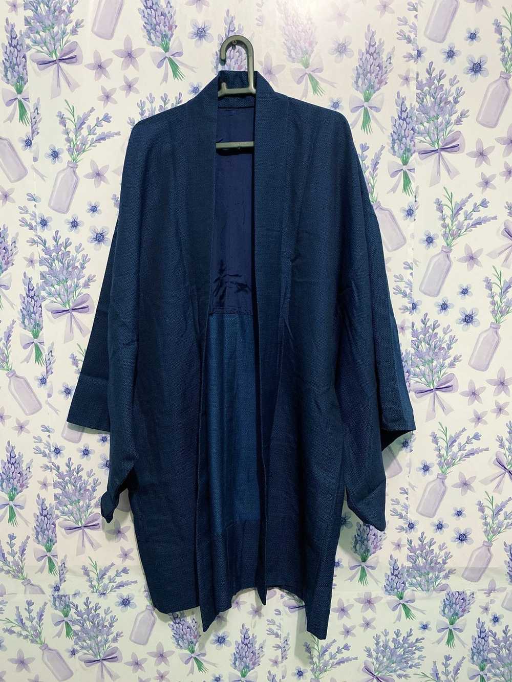 Blue × Japanese Brand DARK BLUE SANJURO KIMONO JA… - image 5