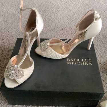 Badgley Mischka Darling satin pumps - image 1