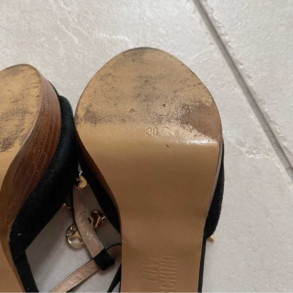 Love Moschino black charm T strap heels size 8 38 - image 10