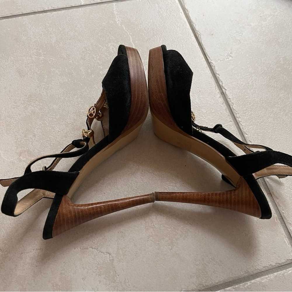 Love Moschino black charm T strap heels size 8 38 - image 6