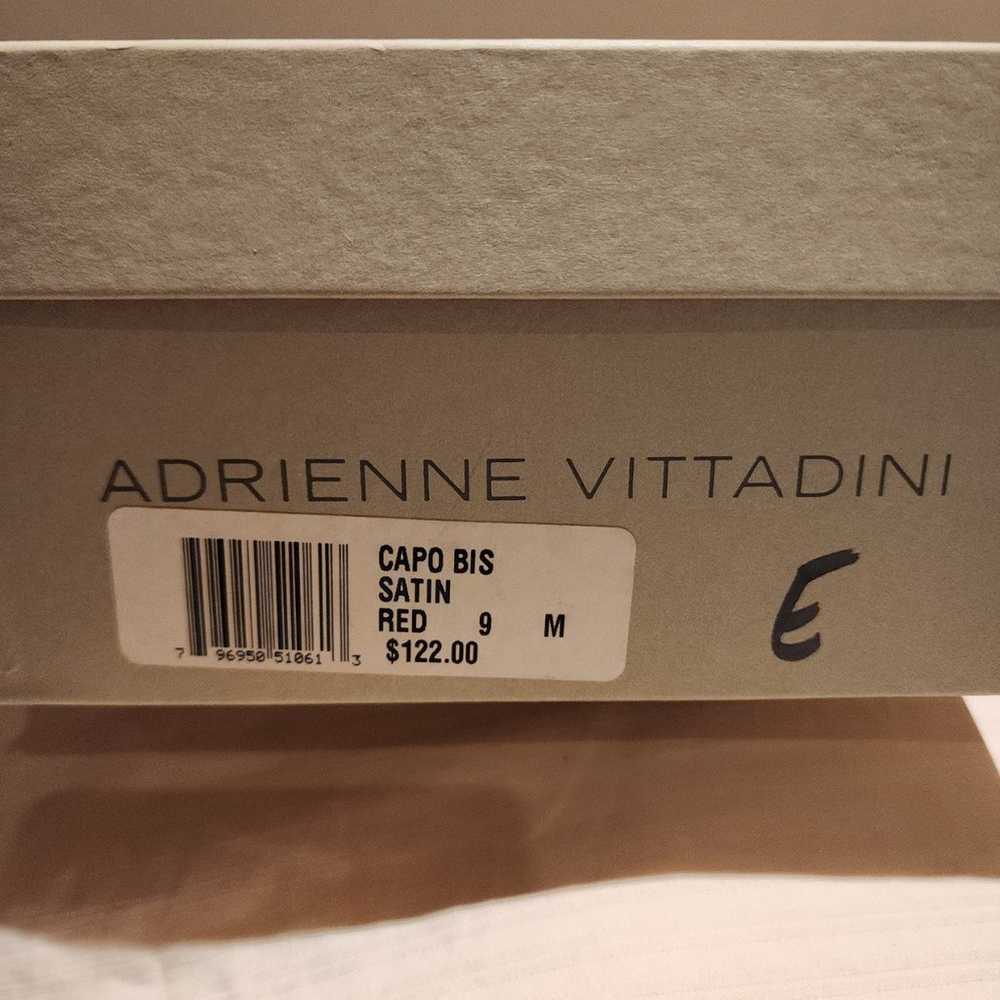 Women's Adrienne Vittadini Red Satin Heels-9M - image 6