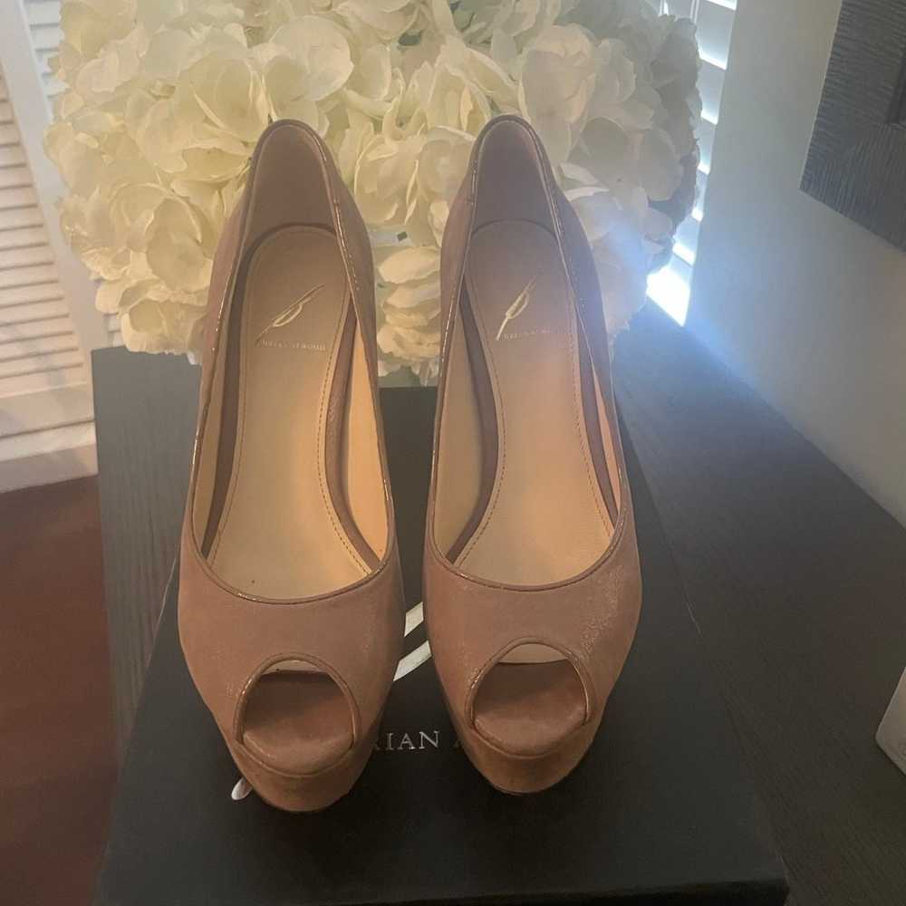 Brian Atwood Tan Bambola Pumps - image 2