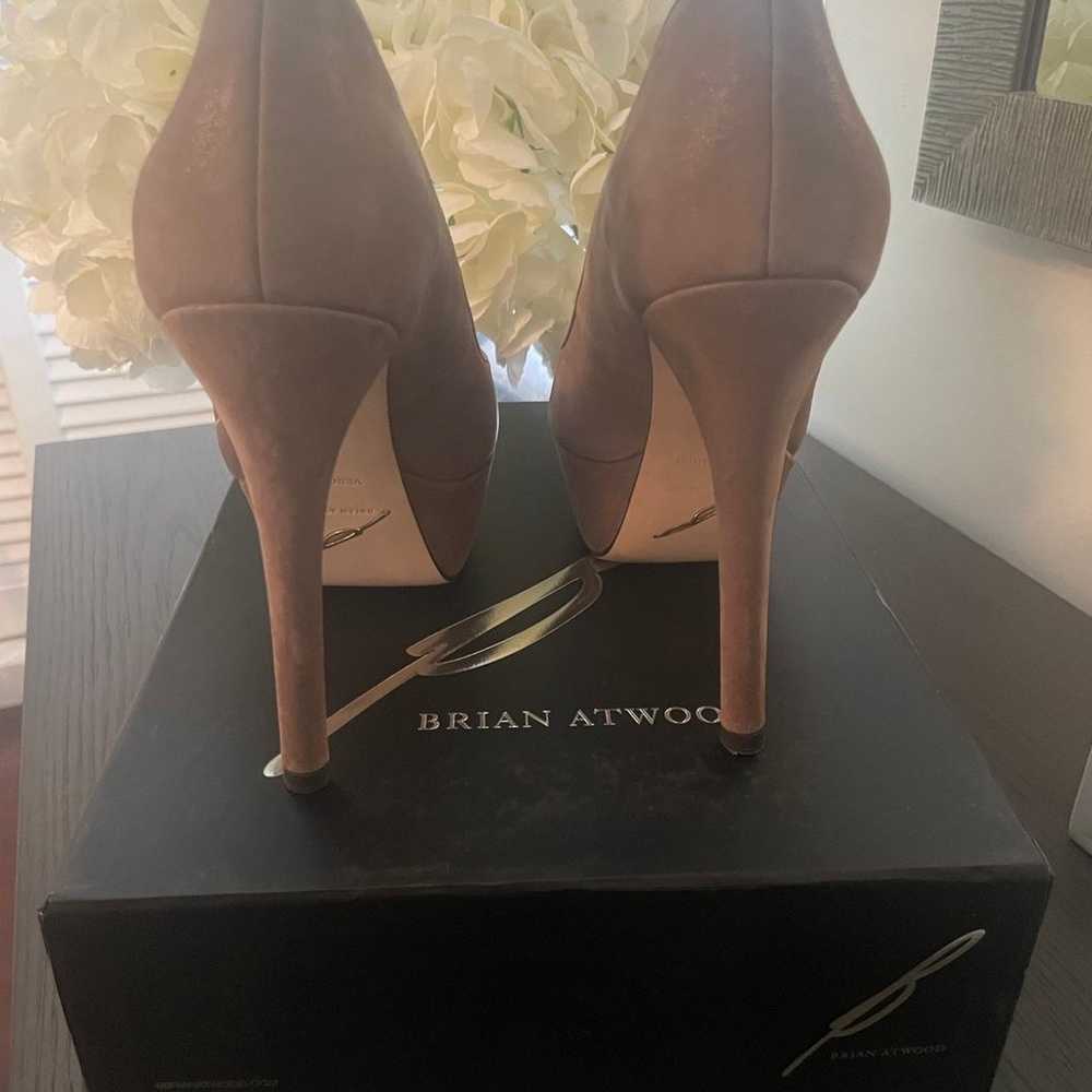 Brian Atwood Tan Bambola Pumps - image 3