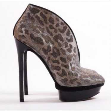 Brian Atwood “Fortosa” Glitter Booties - image 1