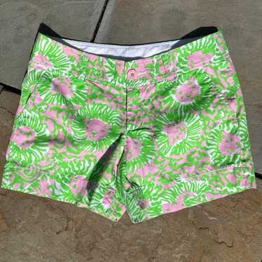 Other Lilly Pulitzer Green Pink Lion Pattern Short