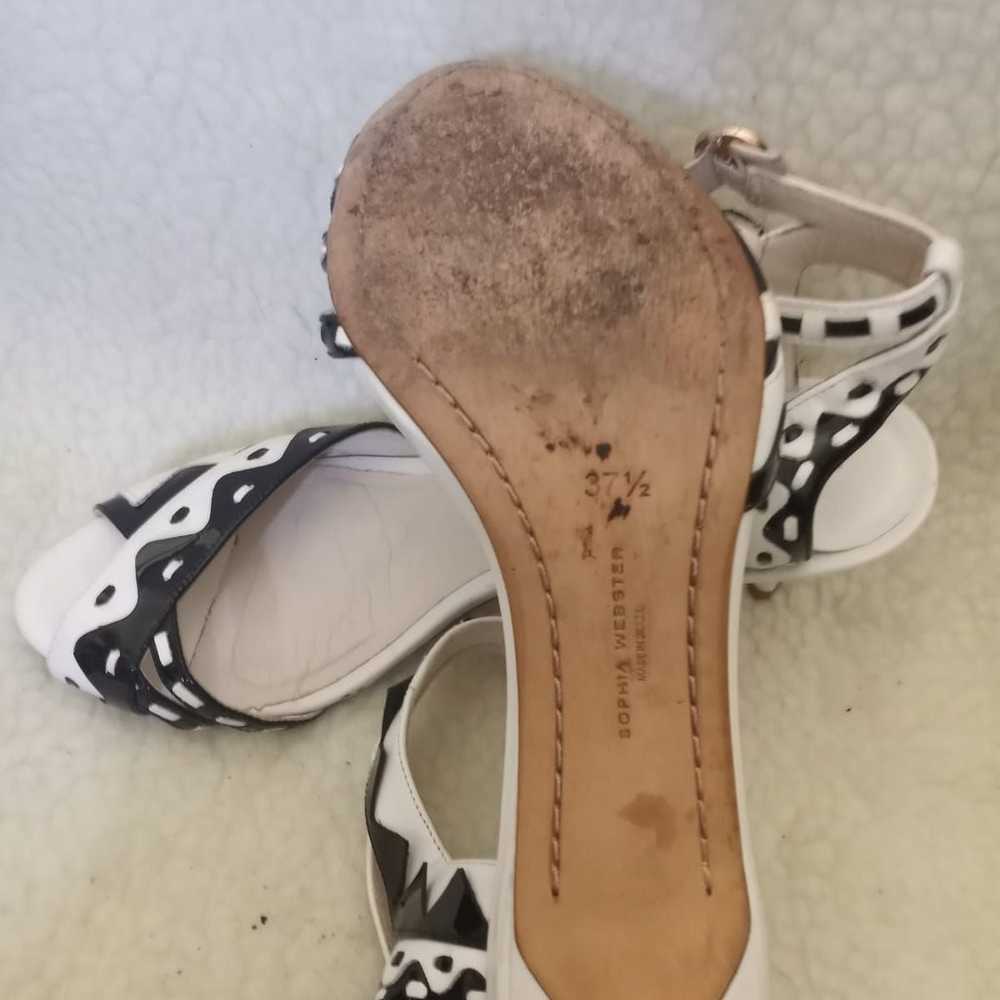 Sophia Webster Bkack/White leather heels - image 5