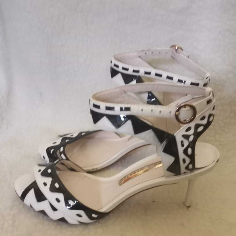 Sophia Webster Bkack/White leather heels - image 6