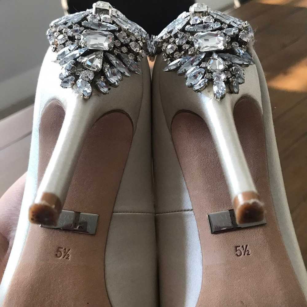 badgley mischka rhinestone shoes - image 4