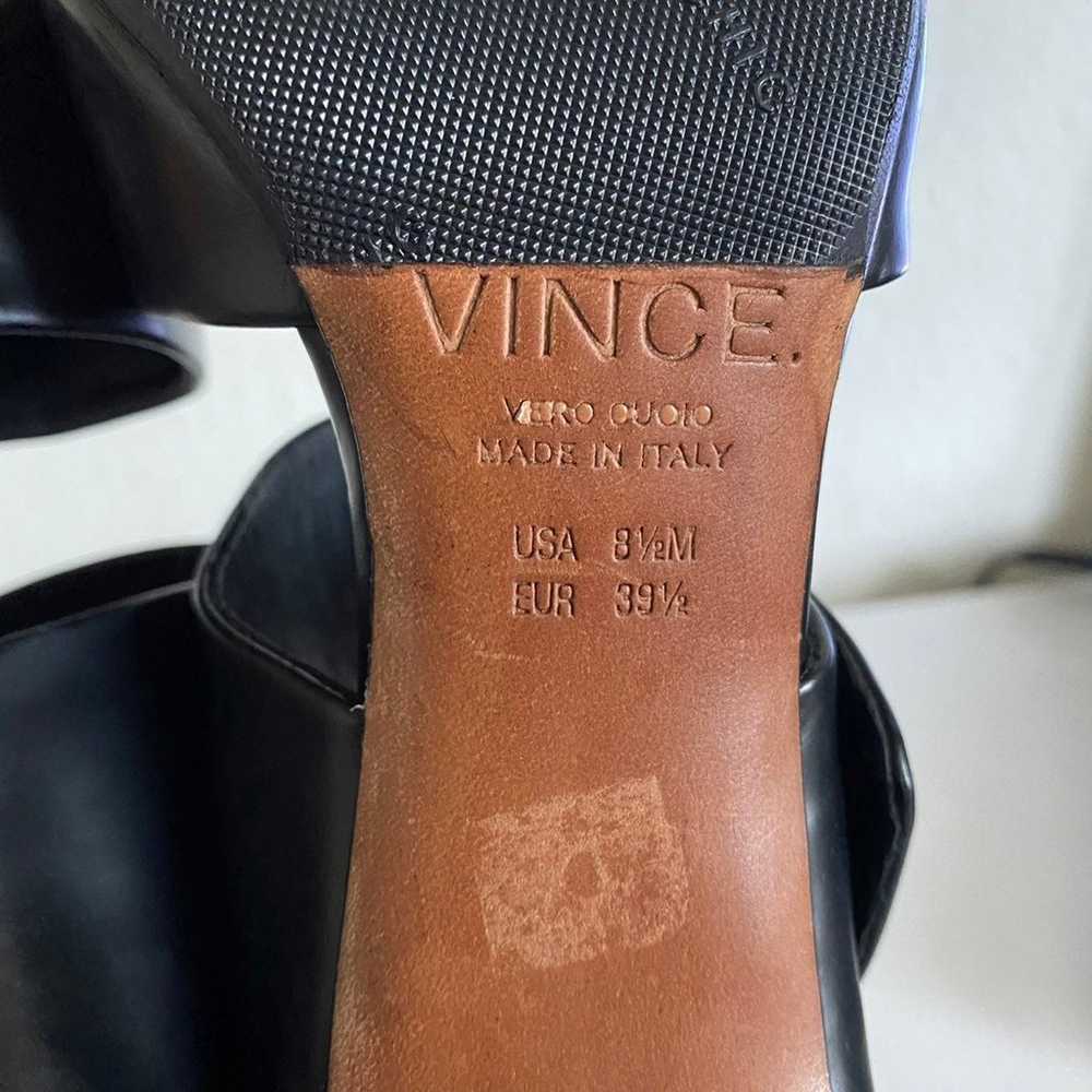 Vince Capri Leather Ankle Wrap Heels - image 10