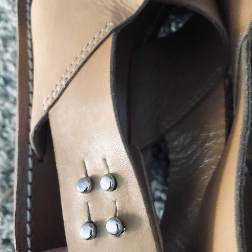 Zimmerman heel sandals natural leather sz 37 7 - image 10