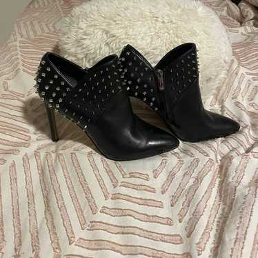 Black high heeled booties with spikes Sam Edelman - image 1