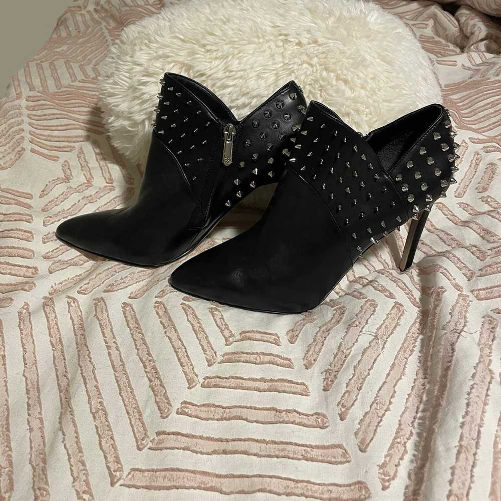 Black high heeled booties with spikes Sam Edelman - image 2