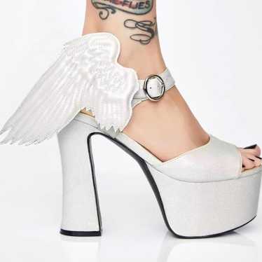 Dollskill angel glitter heels