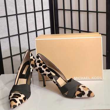 MICHAEL KORS "Stephanie" Leopard Calf Hair Pumps … - image 1