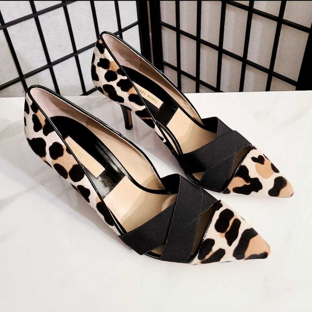 MICHAEL KORS "Stephanie" Leopard Calf Hair Pumps … - image 3