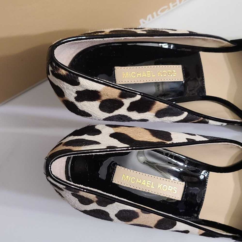 MICHAEL KORS "Stephanie" Leopard Calf Hair Pumps … - image 9