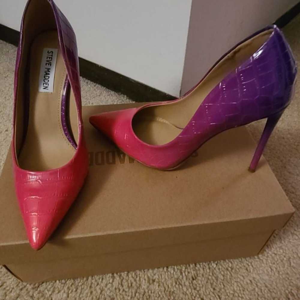 Steve Madden Heels/Clutch Purse Set - image 8