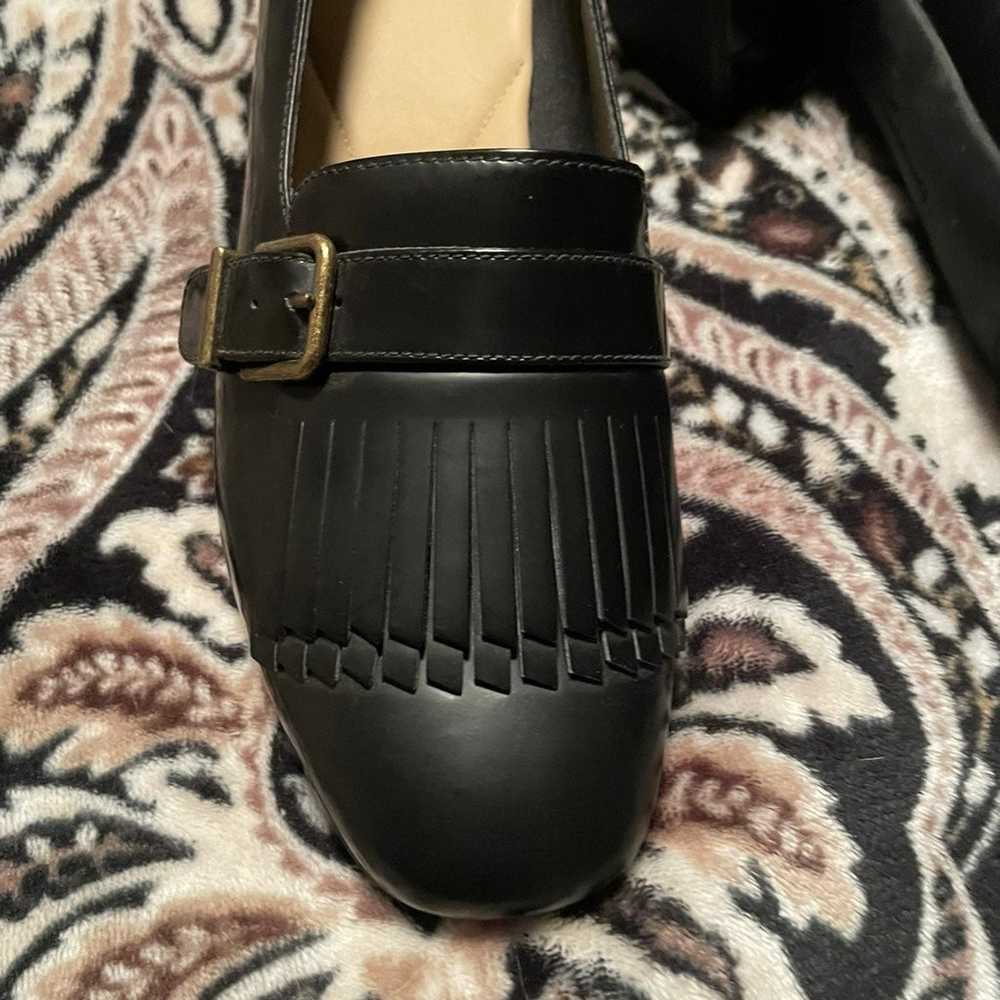 Clark’s Black Tealia Maye Buckle Heel Loafers - image 3