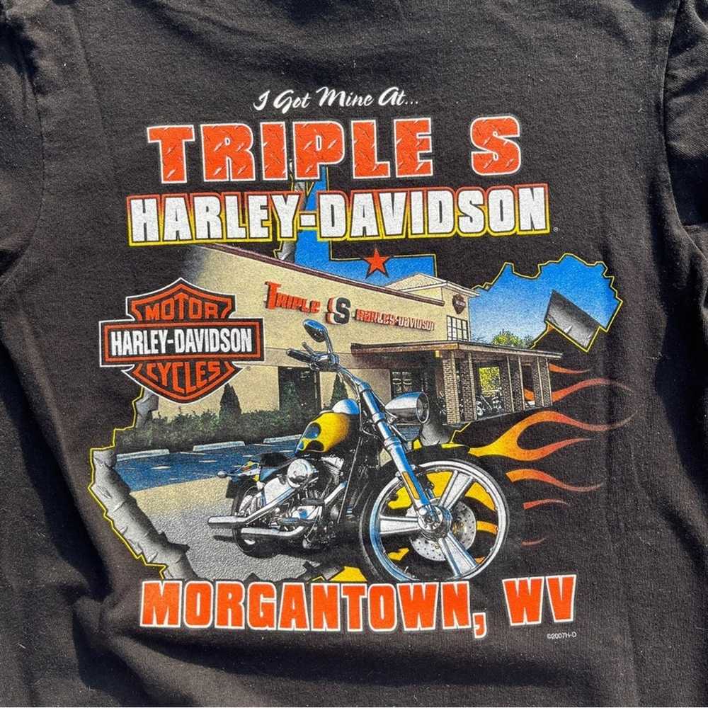 Harley Davidson Black Harley Davidson T-shirt Siz… - image 5