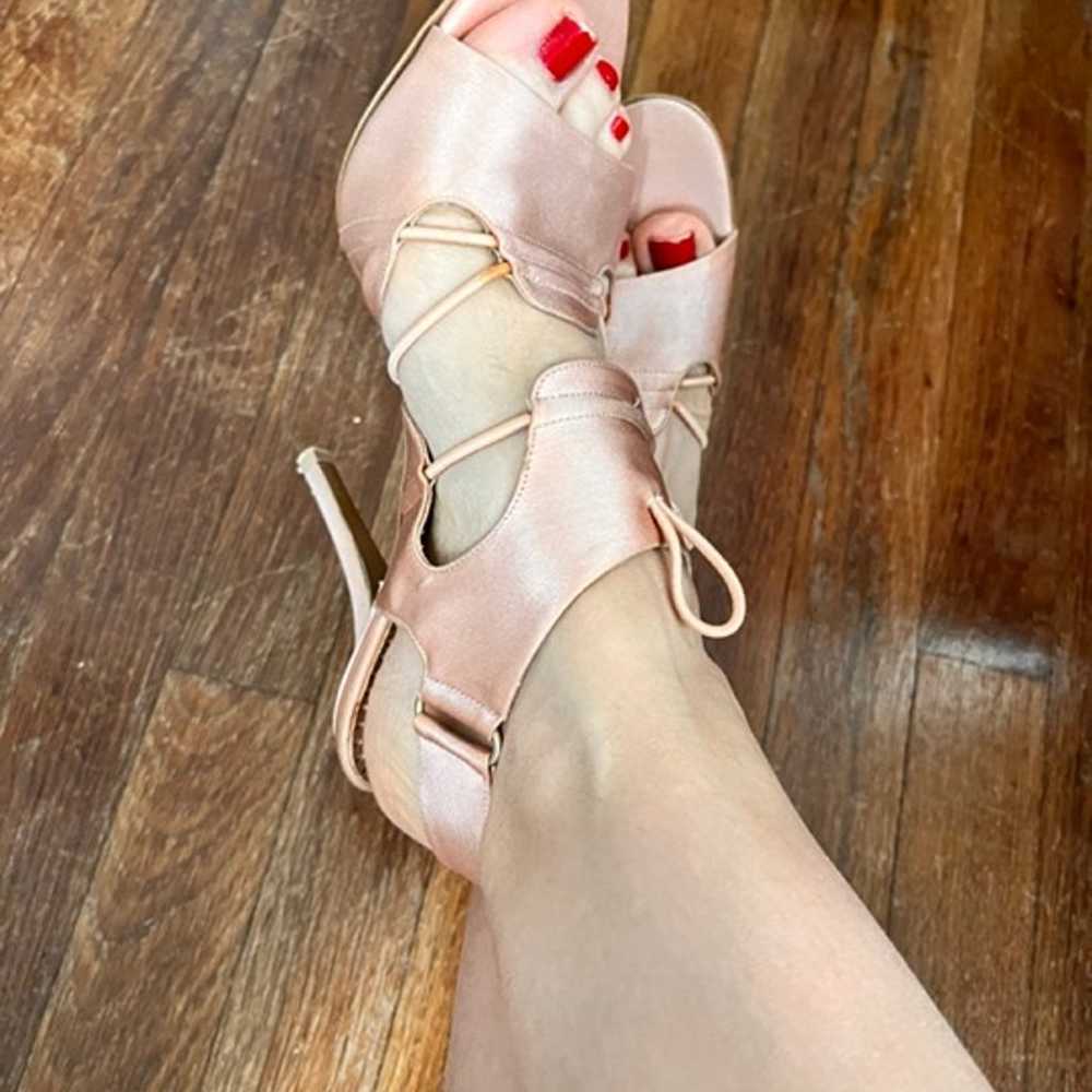 Stella McCartney Nude Satin Sandals - image 8