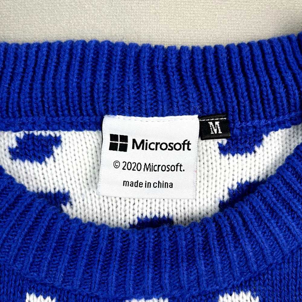 Microsoft Microsoft Sweater Medium White Knit Win… - image 5