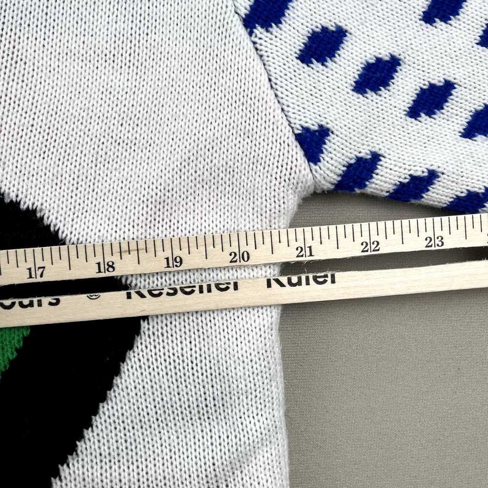 Microsoft Microsoft Sweater Medium White Knit Win… - image 8