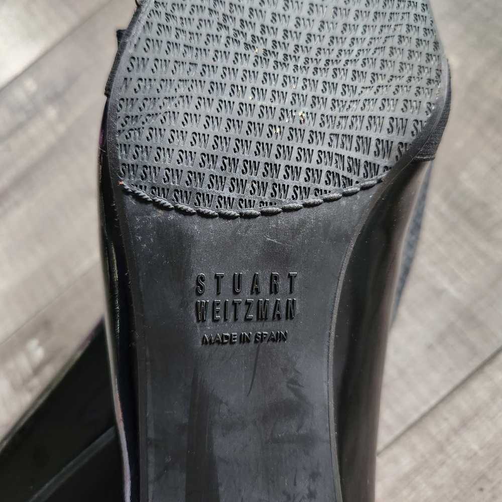 Stuart Weitzman shoes size 9 woman leather kitten… - image 11