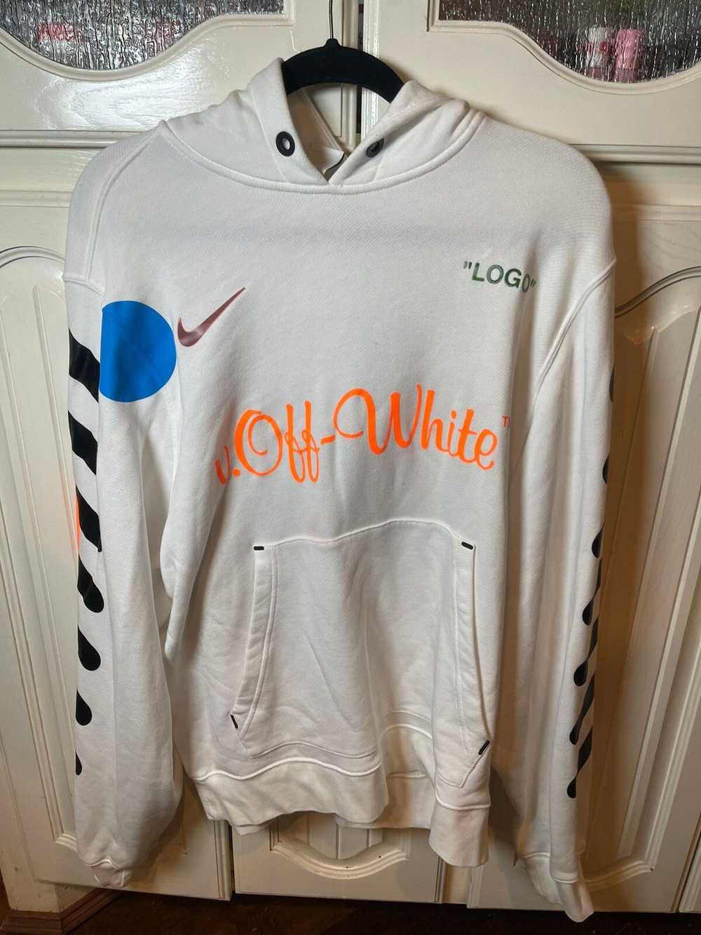 Nike × Off-White 2018 Off-White X Nike hoodie Whi… - image 1