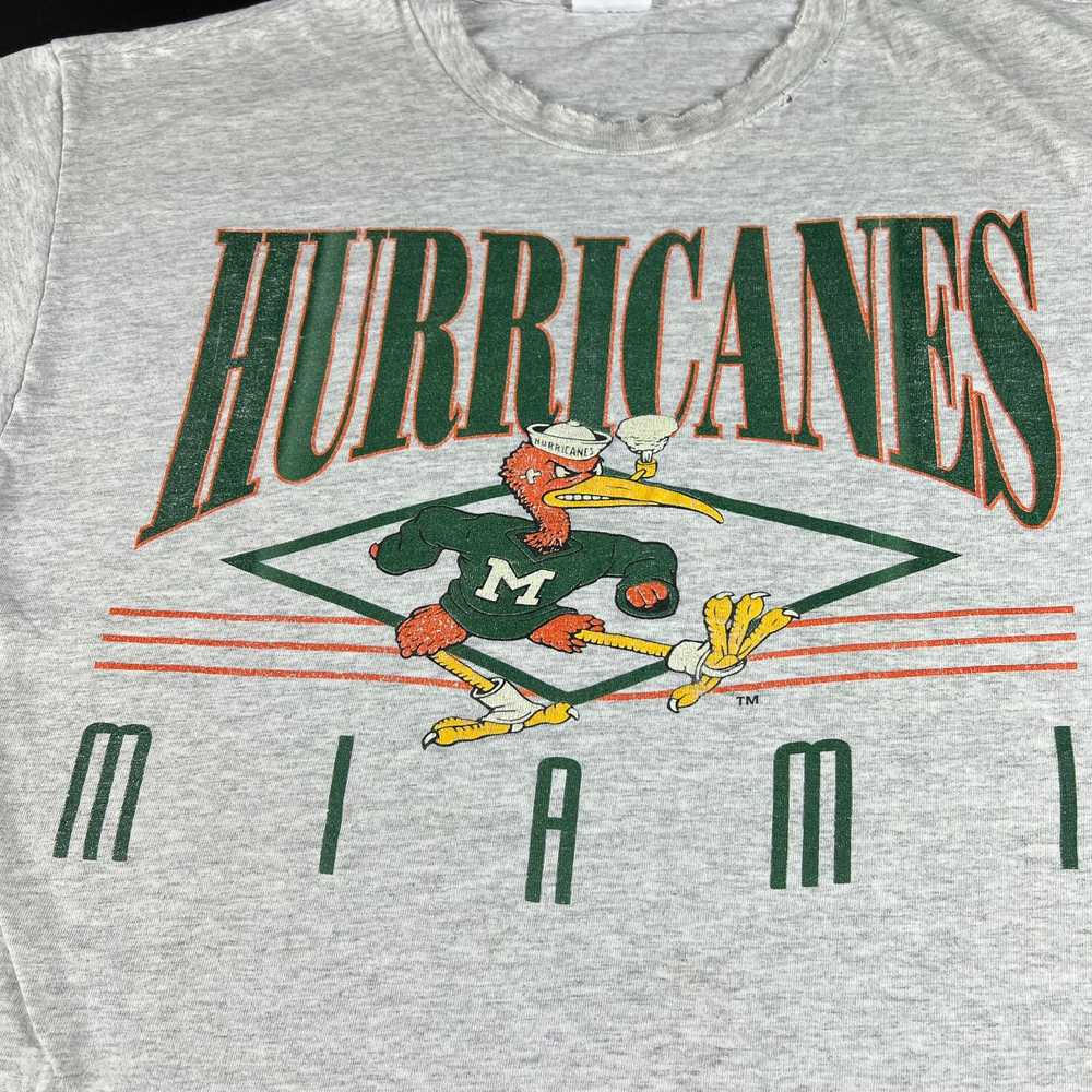 Hanes × Ncaa × Vintage VTG 90s Miami Hurricanes S… - image 7
