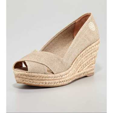 Tory Burch Filipa Espadrille Wedge Tan - image 1