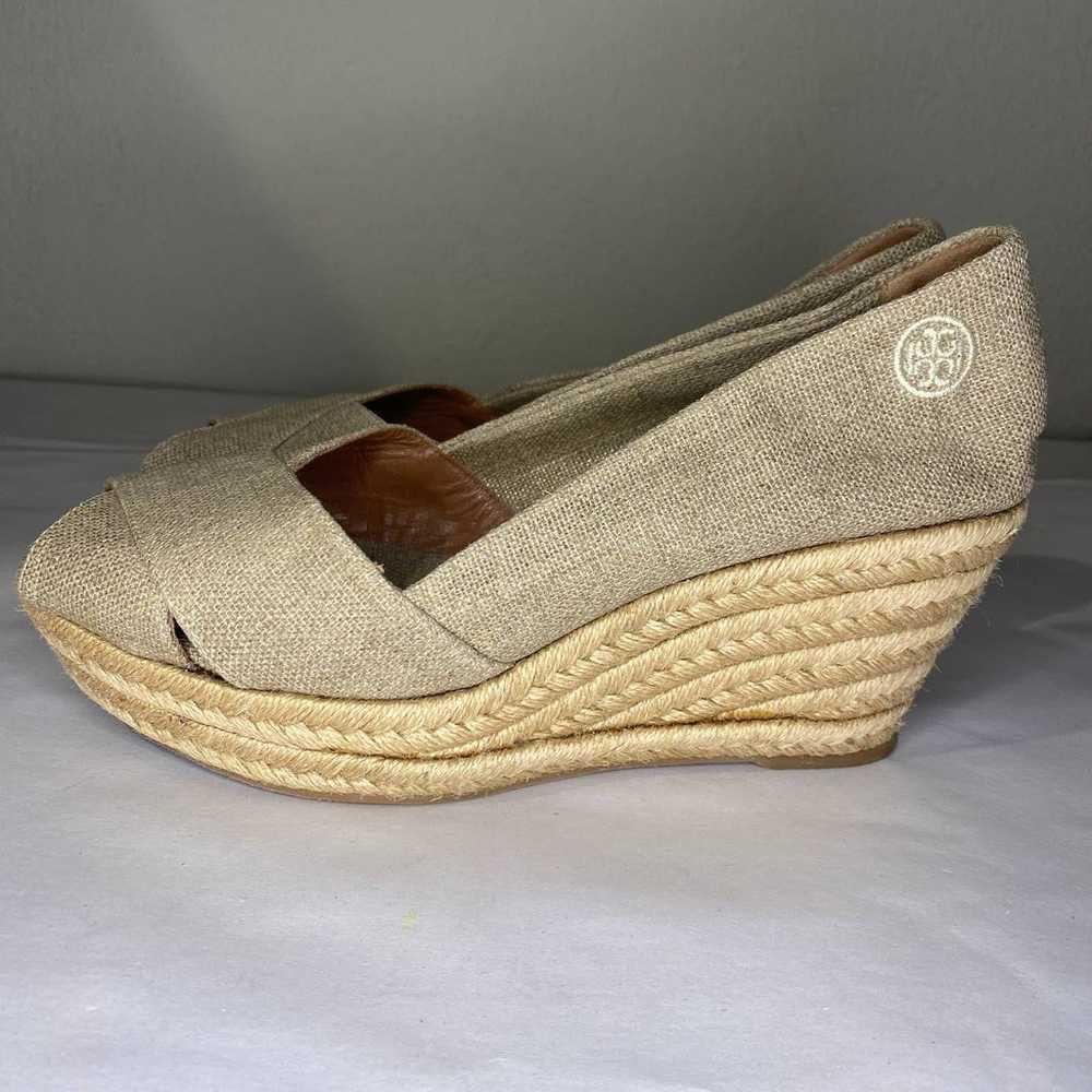 Tory Burch Filipa Espadrille Wedge Tan - image 3