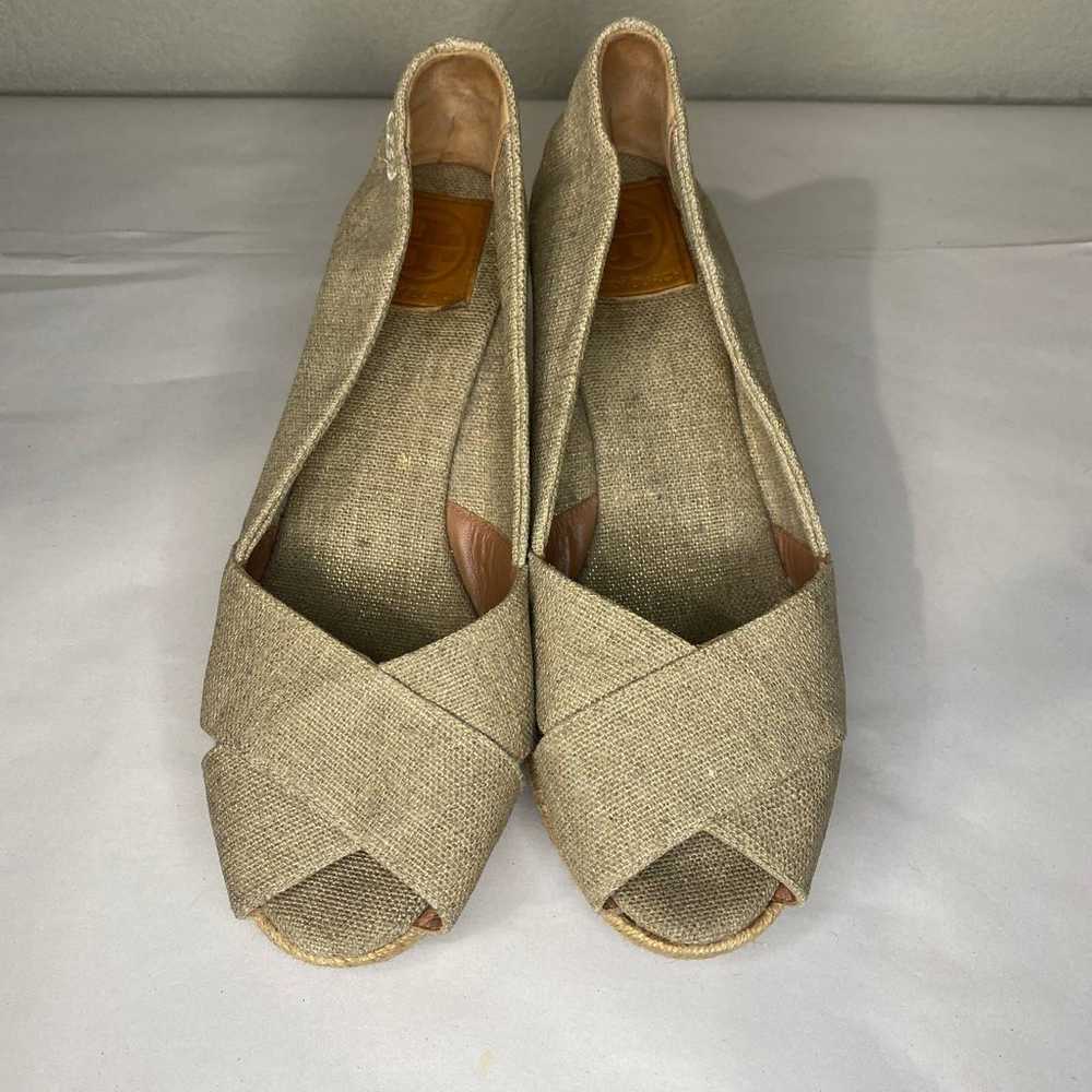 Tory Burch Filipa Espadrille Wedge Tan - image 4