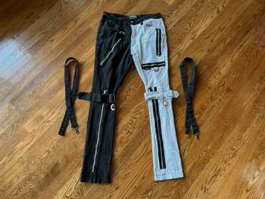 Tripp Nyc 31 Split Leg Bondage Pants Black White … - image 1